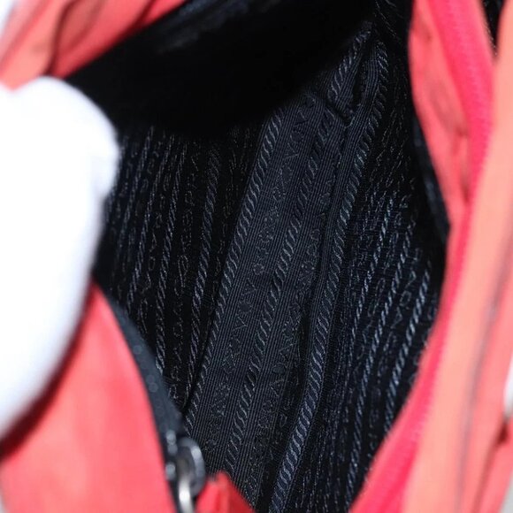 PRADA Shoulder Bag Nylon Red Auth 109708 - Picture 11 of 15